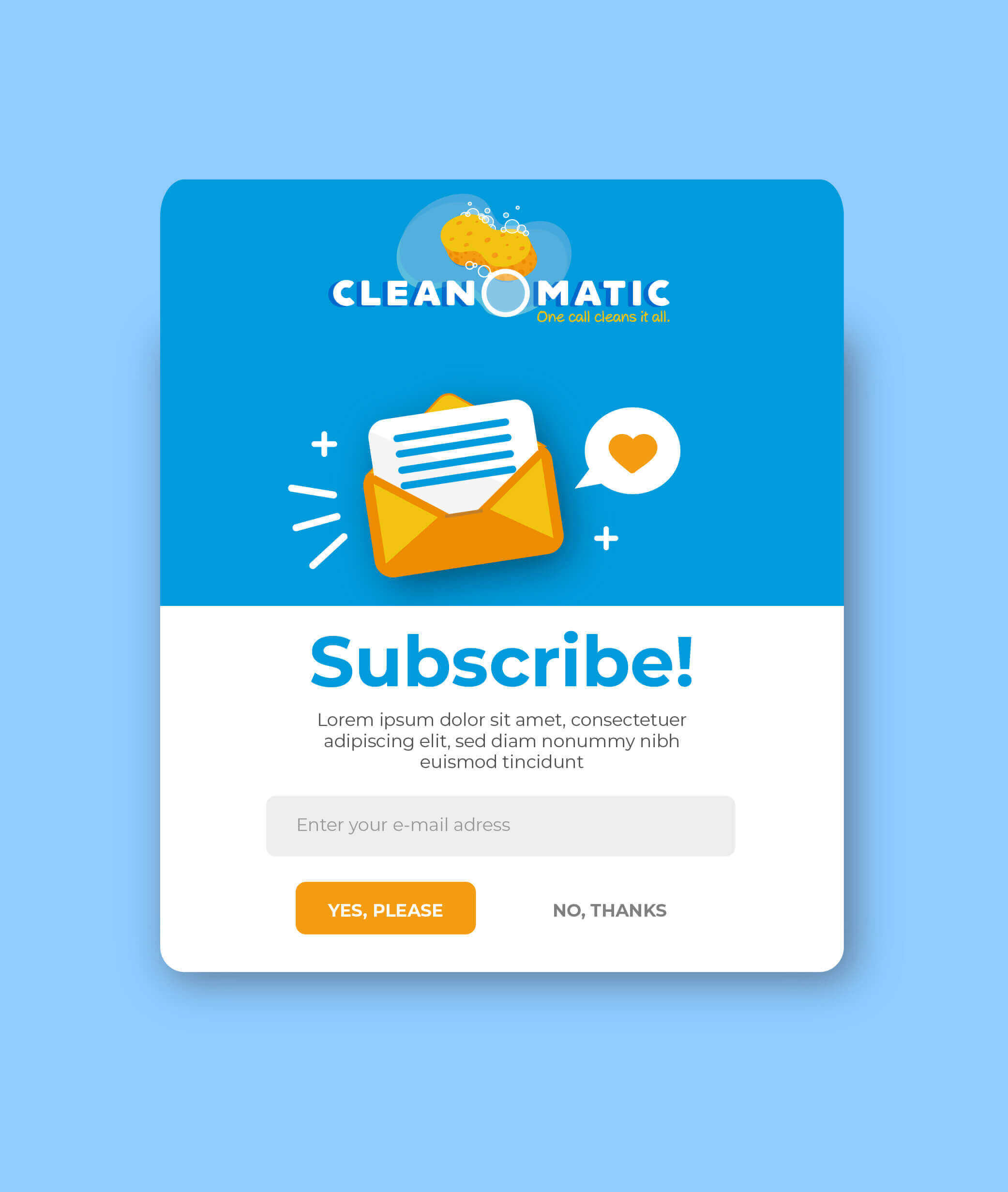 Cleanomatic Email Newsletter